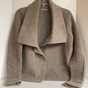 Gap super heavy weight wool blend waterfall front cropped sweater size medium